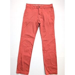 Prana‎ Chino Pants Mens 32 Salmon Table Rock Organic Cotton Stretch Outdoor